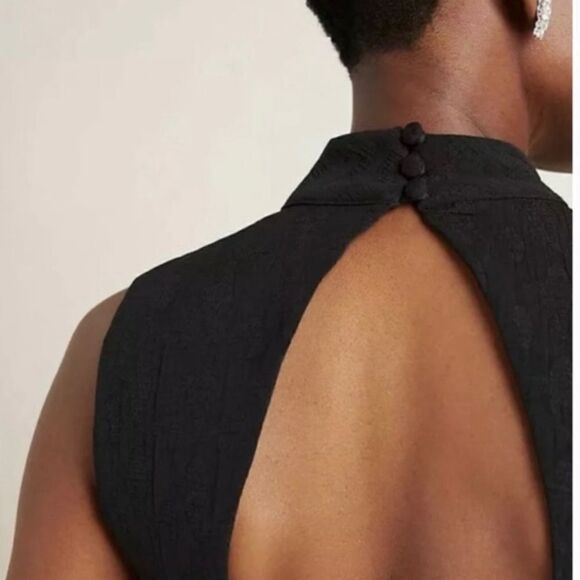 NWT Eva Franco × Anthropologie Charlie
Mock Neck Jumpsuit Black Medium - Picture 8 of 15